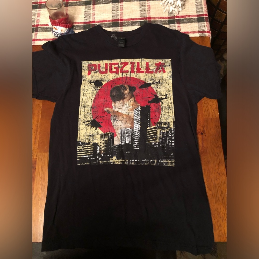 Gildan Black Pugzilla Graphic Tee